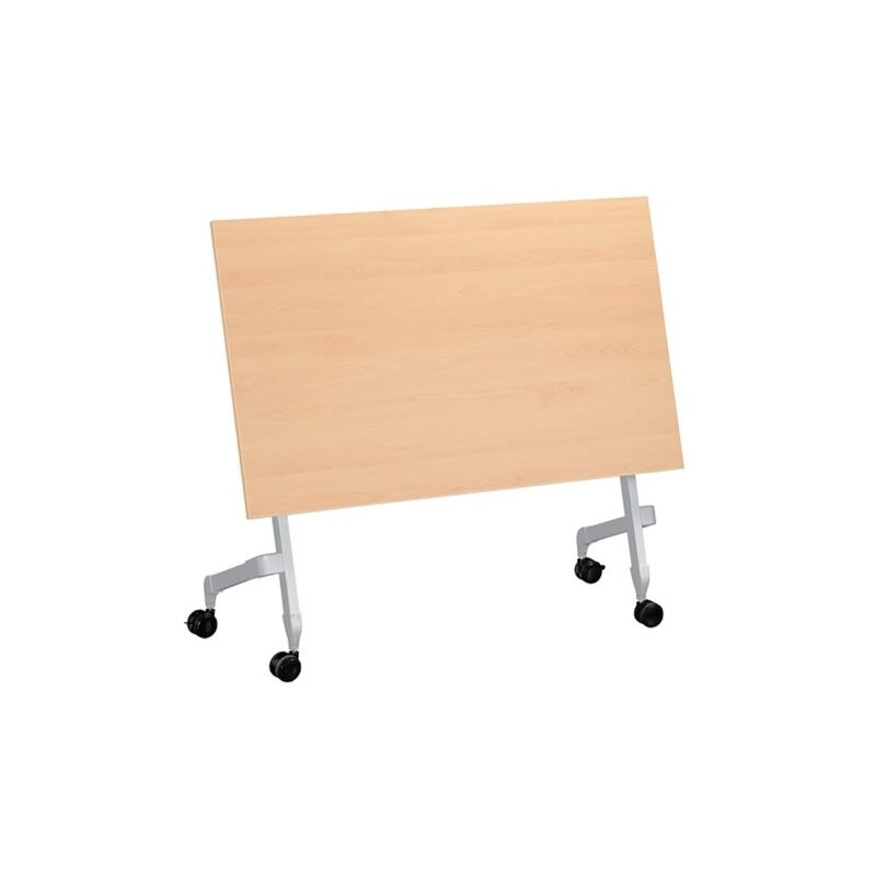 Table rectangulaire pliante plateau hêtre L 120 x P 70 cm - Classique