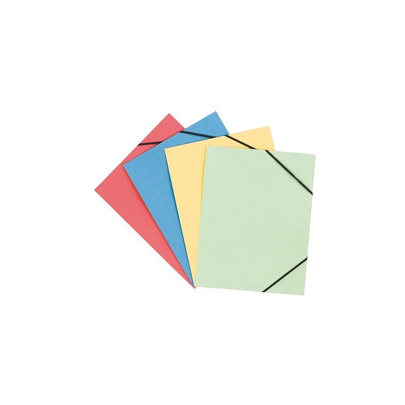 Chemises à élastique 3 Rabats Format A4 – Lot De 10 Couleurs Assorties