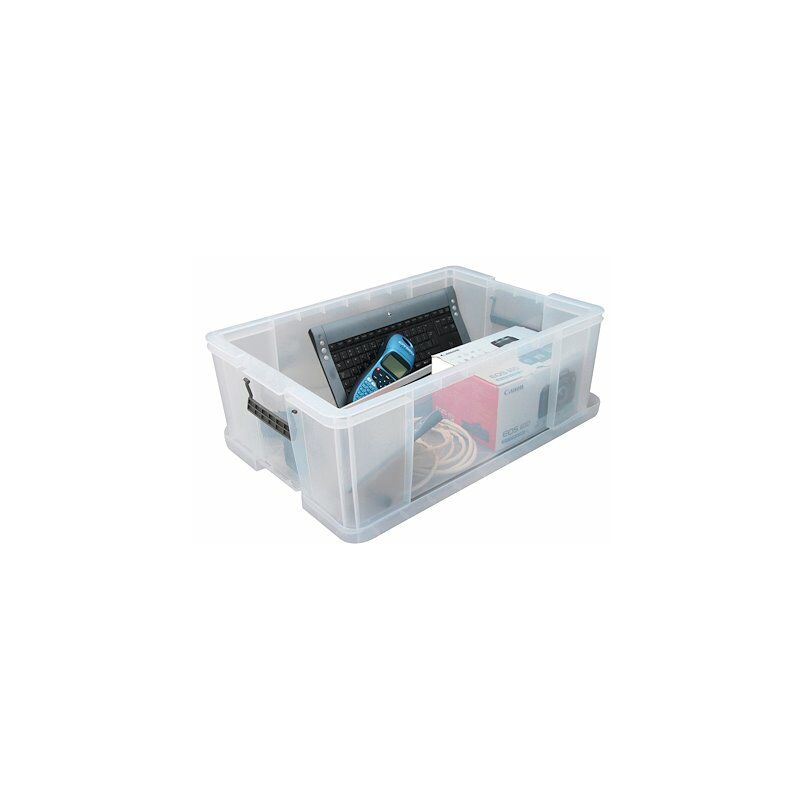 Boîte de rangement plastique 24 L incolore