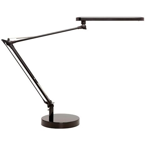 400140801 Unilux Mamboled 2.0 Noir - Lampe de bureau LED avec triple articulation