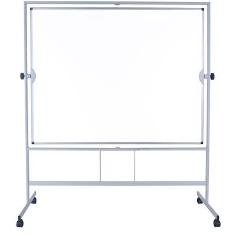 Tableau blanc émaillé pivotant Plus NF double face 120 x 180 cm (1/5)