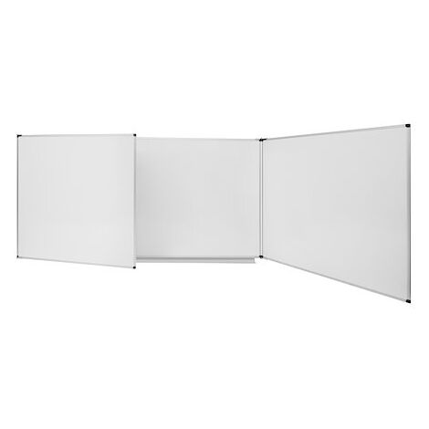 Tableau triptyque blanc émaillé Trio Maya NF 120 x 200 cm Bi-Office (1/5)