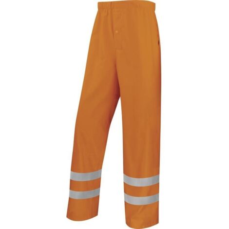 Pantalon de pluie haute visibilité, orange fluo - XL (1/5)