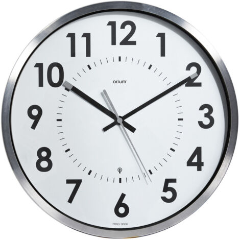 MRKE 30CM Horloge Murale Radio Pilotée Silencieuse Avec Thermomètre Et