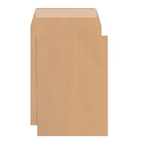 Pochette kraft brun 100% recyclé 162 x 229 mm 90g sans fenêtre Forever Clairefontaine - Boite de 500 (1/2)