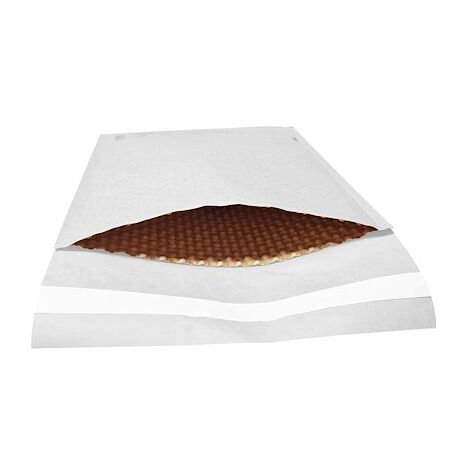 Lot de 100 Pochettes ( enveloppes ) à bulles D/4 : 170 x 265 mm en kraft BLANC - Bricolage Lot de 100 Pochettes ( enveloppes ) à bulles D/4 : 170 x 265 mm en kraft BLANC - Bricolage