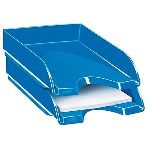 Corbeille à courrier Cep Gloss bleue (1/2)