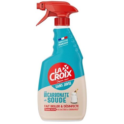 Nettoyant désinfectant La Croix sans javel au bicarbonate de soude - Spray de 500 ml (1/2)