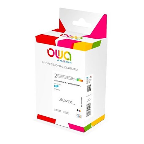 Pack cartouche Owa compatible HP 304XL couleus pour imprimante jet d'encre (1/5)