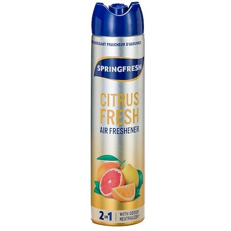 Désodorisant parfumant Springfresh agrumes - aérosol de 300 ml - Maxiburo (1/2)