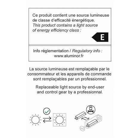 Lampadaire led ANNIKA noir - Aluminor - 8W (1/4)