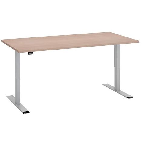Bureau réglable en hauteur électrique Ergo 160 x 80 cm - Arch - chêne clair - Maxiburo