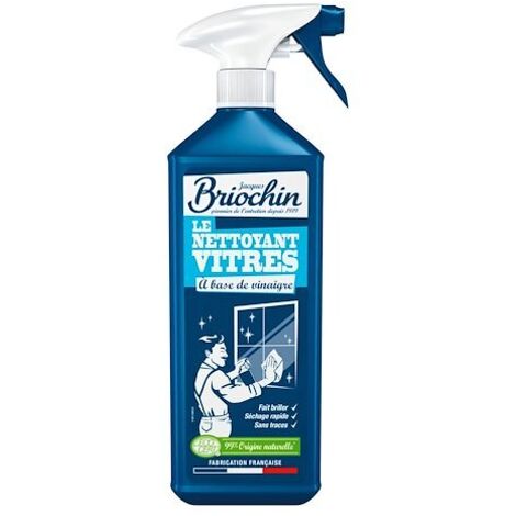 Nettoyant vitre 750 ml – Spray dégraissant certifié Ecocert – Parfum citron et romarin – Pour surfaces vitrées – Maison Briochin (1/3)