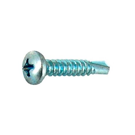 Vis tôle autoperceuse tête cylindrique cruci acier zingué Ø 4,8 x L 32 mm - Paquet de 90 - Maxiburo (1/2)