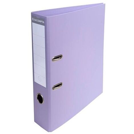 Exacompta classeur levier carton doublÉ pvcpu a4 longe de 70mm rado lilas (1/5)