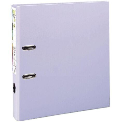 Classeur à levier cartonné Exacompta Premtouch A4+ - Dos 8 cm - Violine (1/5)