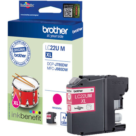Brother LC-22UM cartouche d'encre Original Rendement élevé (XL) Magenta
