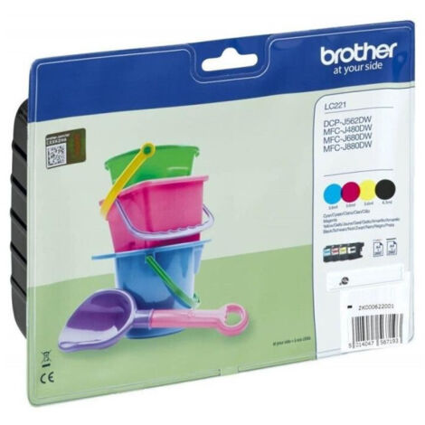 BROTHER Pack 4 cartouches - Noir, Magenta, Cyan, Jaune (1/2)