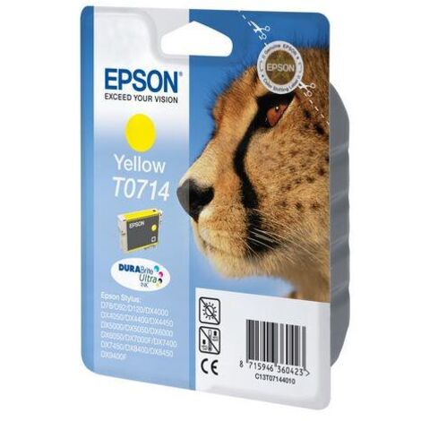 Cartouche imprimante jet d'encre jaune Epson T0714 - C13T07144011