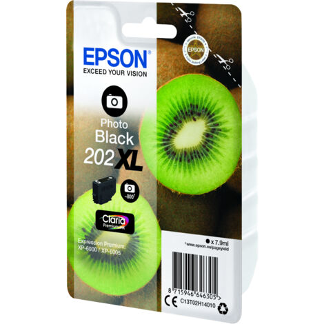 Epson 202XL cartouche haute capacité noire photo pour imprimante jet d'encre (1/3)