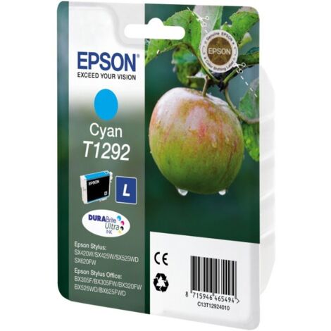 Cartouche imprimante jet d'encre cyan Epson T1292 - C13T12924011