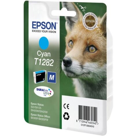 Cartouche imprimante jet d'encre cyan Epson T1282 - C13T12824011