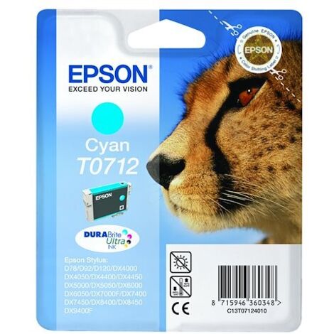 Cartouche imprimante jet d'encre cyan Epson T0712 - C13T07124011