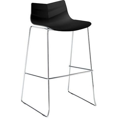 Tabouret Erko noir - Lot de 2 - Maxiburo (1/4)