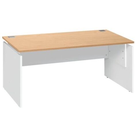 Bureau droit Ineo chêne clair L 120 cm - Maxiburo (1/5)