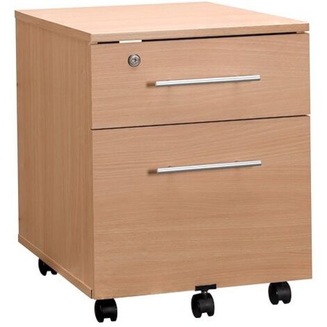 Caisson mobile bois 2 tiroirs - O-Line 2 - Maxiburo (1/4)