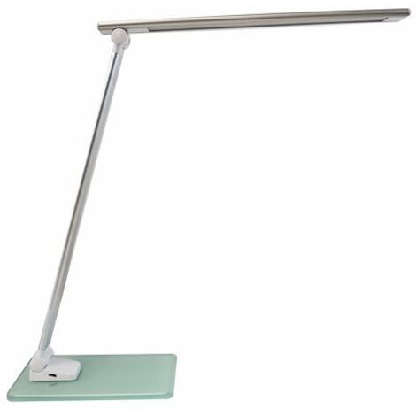 400124478 Unilux Popy - Lampe de bureau LED pliable avec base en verre