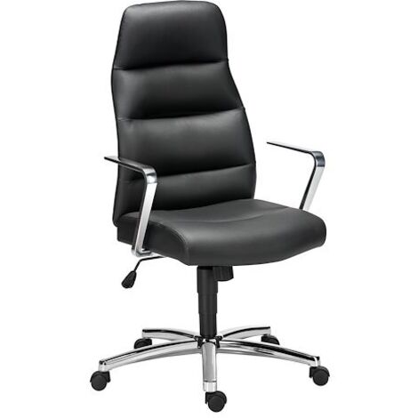Fauteuil en cuir noir Chairman (1/5)