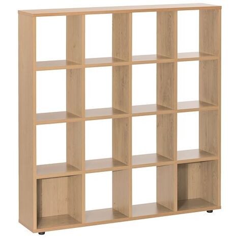 Bibliothèque 16 cases Exprim - chêne clair - Maxiburo (1/2)