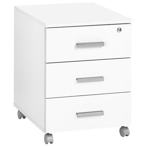 Caisson mobile 3 tiroirs blancs Exprim - Maxiburo (1/3)