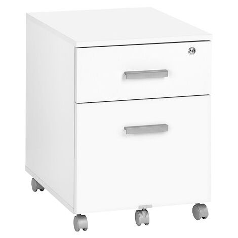 Caisson mobile 2 tiroirs blancs Exprim - Maxiburo (1/2)