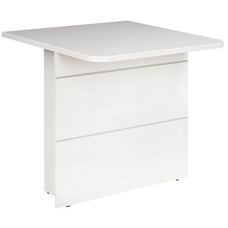 Banque d'accueil basse droite pour personne à mobilité réduite L 80 x H 74 cm - Sunday - gris