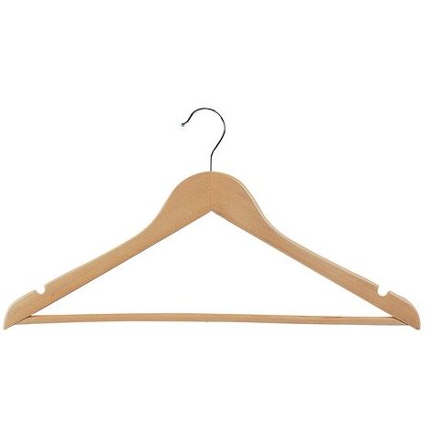 Hangerworld Lot de 6 Cintres en Bois Blanc pour Bébés 25 cm