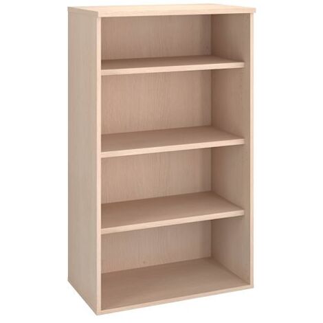 Bibliothèque mi-hauteur bois H 136 x L 80 cm chêne clair – Arch - Maxiburo (1/3)