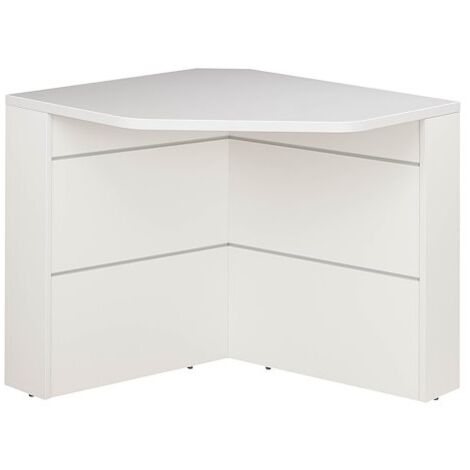 Banque d'accueil d'angle pour personne à mobilité réduite L 83 x H 74 cm - Sunday - gris