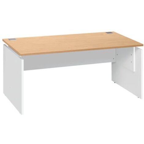Bureau droit Ineo chêne clair L 140 cm - Maxiburo (1/5)