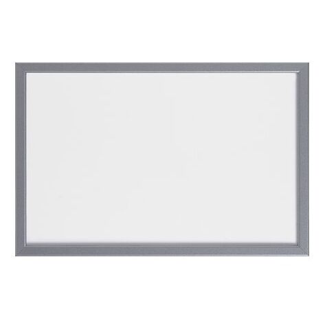 Tableau blanc laqué cadre finition argentée Bi Office 40 x 60 cm (1/4)