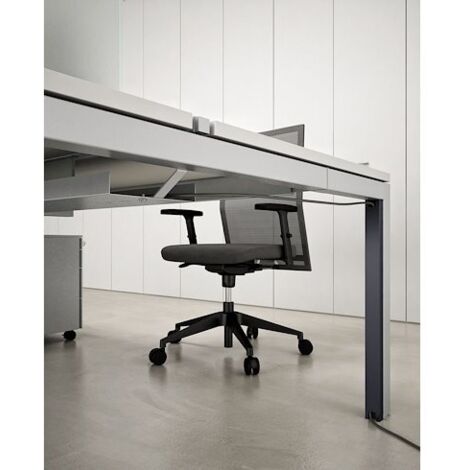 Goulotte passe-câbles verticale H 58 cm - Team line - anthracite - Maxiburo (1/4)