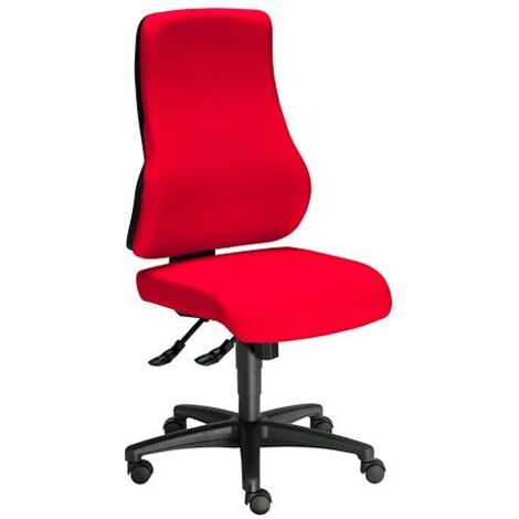 Chaise de bureau Top point synchrone rouge (1/5)