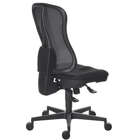 Chaise de bureau HEAD POINT noir - Synchrone (1/5)