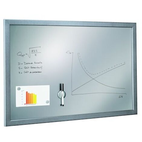 Tableau argenté L 90 x H 60 cm gris (1/2)