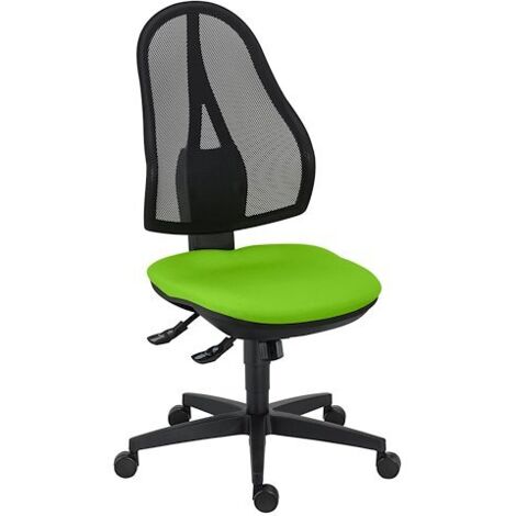 Chaise de bureau Open Point synchrone dossier maille synchrone assise verte (1/3)