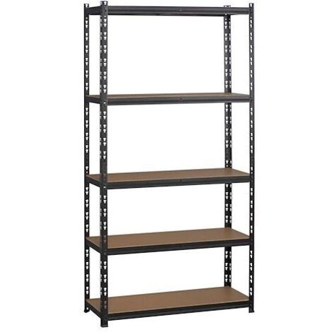 Rayonnage Concepto H 192 cm - Tablettes agglomérées sans rebords - Maxiburo (1/4)