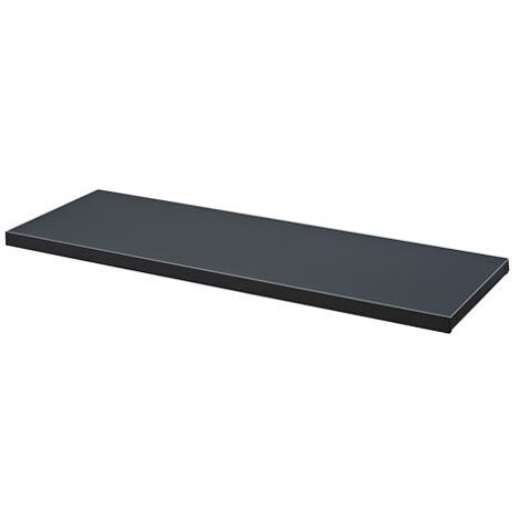 Tablette anthracite pour armoire portes battantes L 91 x P 35 cm – Métal laqué époxy – Système de replis pour dossiers suspendus