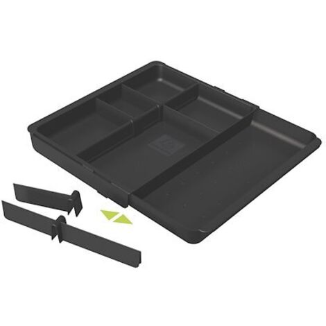 Exacompta 316014D Organiseur de tiroirs noir modulable (1/4)