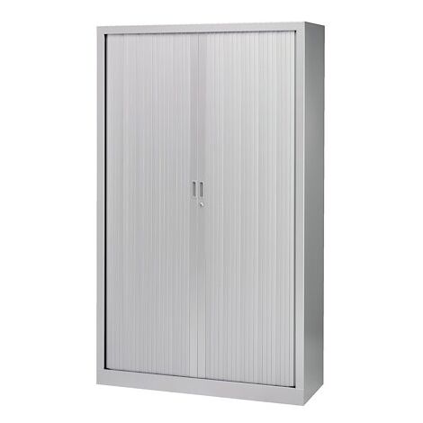 Armoire haute à rideaux monoblocs Generic 198 x 120 cm alu-alu